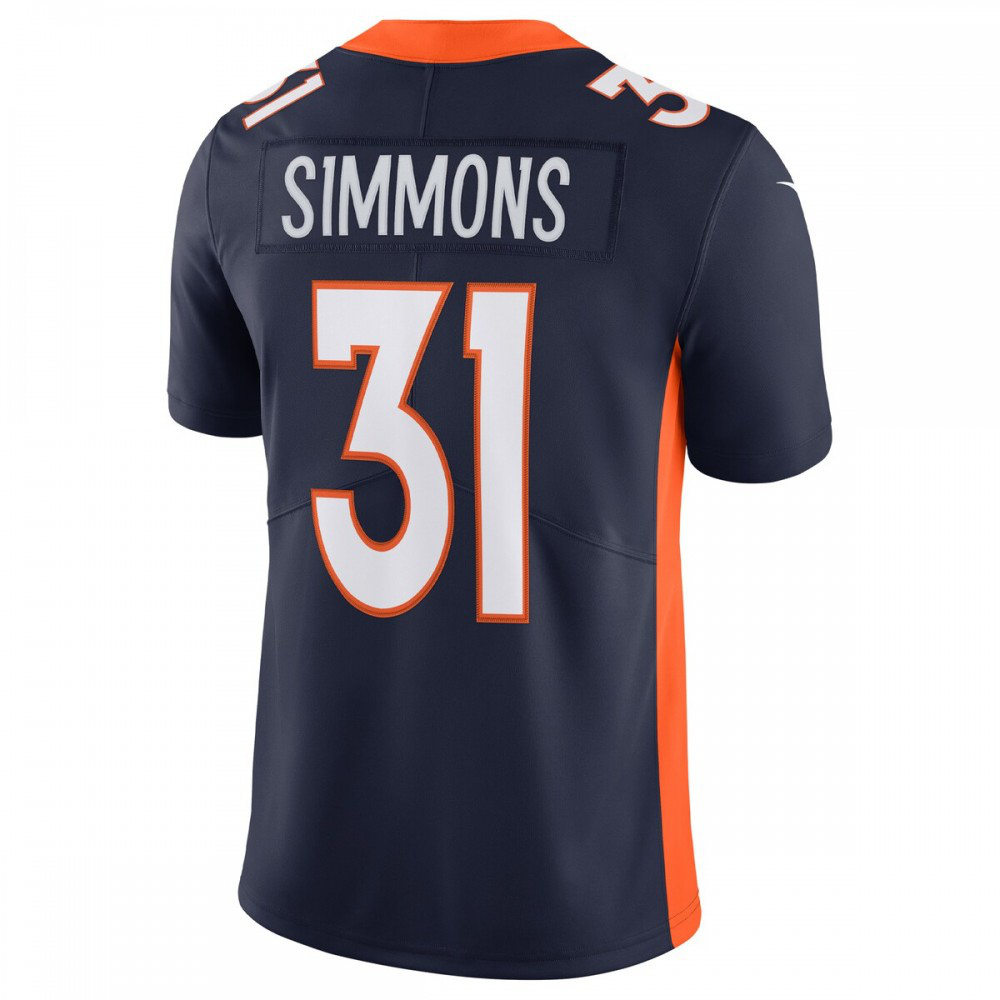 Justin Simmons Denver Broncos Nike Alternate Vapor Limited Jersey - Navy-Profan Arena